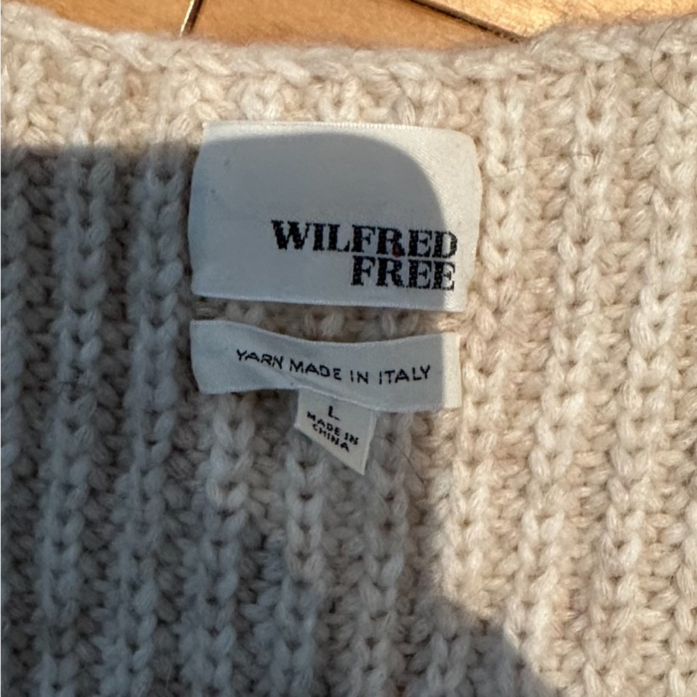 Wilfred Free Women's Cream tank Sweater L - Picture 3 of 3